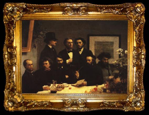 framed  Henri Fantin-Latour Around the Table, ta009-2